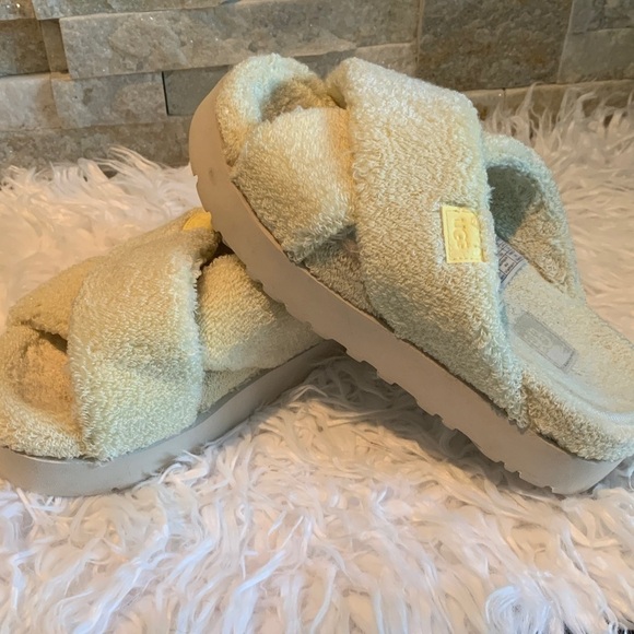UGG Shoes - UGG yellow Plush Slippers